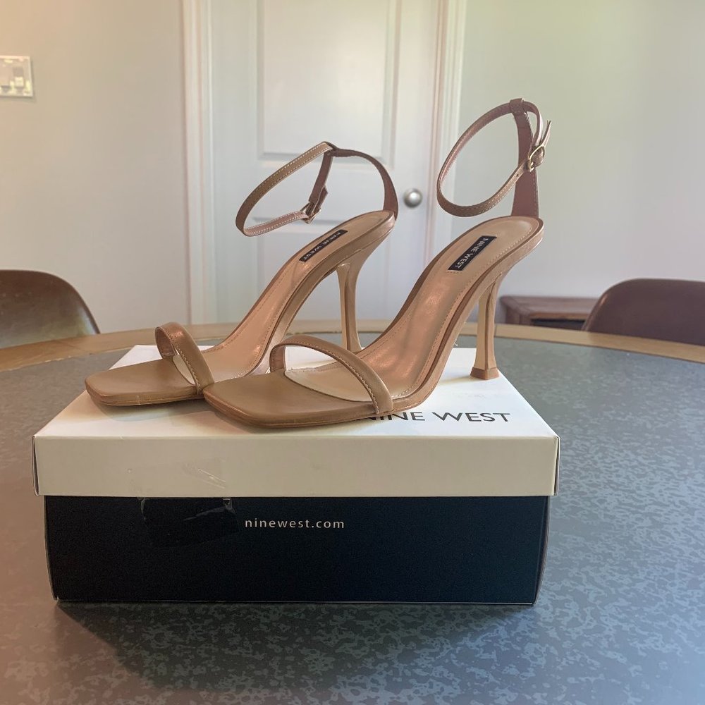 Nine West Nude Strap Heels - Never Worn